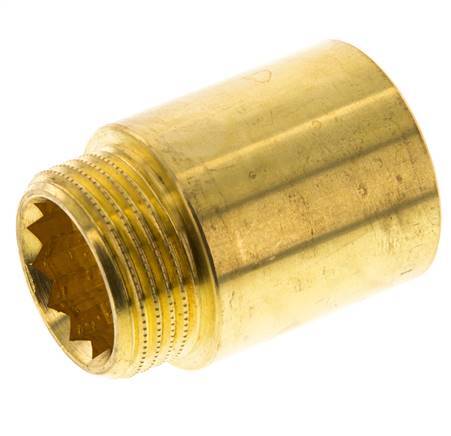 G 1'' F/M Extensión de latón DIN 3523 - 40 mm