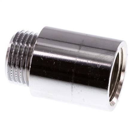 G 1/2'' F/M Extensión de latón cromado DIN 3523 - 30 mm