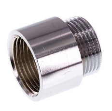 G 3/4'' F/M Extensión de latón cromado DIN 3523 - 20 mm