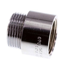 G 3/4'' F/M Extensión de latón cromado DIN 3523 - 20 mm