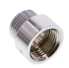 G 3/8'' F/M Chromium plated Brass Extension DIN 3523 - 10 mm [2 Pieces]