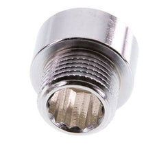 G 3/8'' F/M Chromium plated Brass Extension DIN 3523 - 10 mm [2 Pieces]
