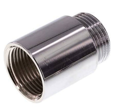 G 1'' F/M Extensión de latón cromado DIN 3523 - 40 mm