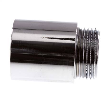G 1'' F/M Extensión de latón cromado DIN 3523 - 40 mm