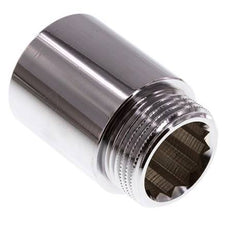 G 1'' F/M Extensión de latón cromado DIN 3523 - 40 mm