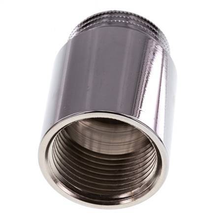 G 1'' F/M Extensión de latón cromado DIN 3523 - 40 mm