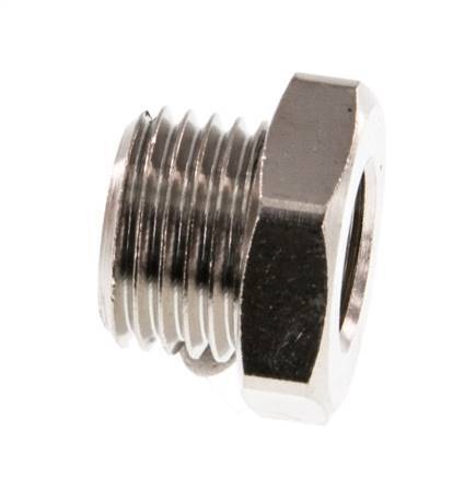 G 1/8'' x G 1/4'' F/M Nickel plated Brass Reducing Ring 16 Bar [5 Pieces]