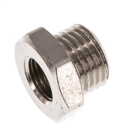 G 1/8'' x G 1/4'' F/M Nickel plated Brass Reducing Ring 16 Bar [5 Pieces]