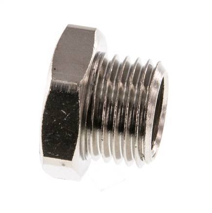 G 1/8'' x G 1/4'' F/M Nickel plated Brass Reducing Ring 16 Bar [5 Pieces]