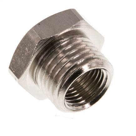 G 1/8'' x G 1/4'' F/M Nickel plated Brass Reducing Ring 16 Bar [5 Pieces]