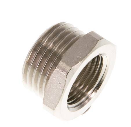 G 3/8'' x G 1/2'' F/M Nickel plated Brass Reducing Ring 16 Bar [2 Pieces]