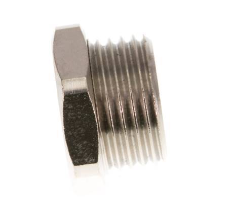 G 3/8'' x G 1/2'' F/M Nickel plated Brass Reducing Ring 16 Bar [2 Pieces]