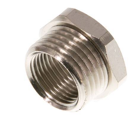 G 3/8'' x G 1/2'' F/M Nickel plated Brass Reducing Ring 16 Bar [2 Pieces]