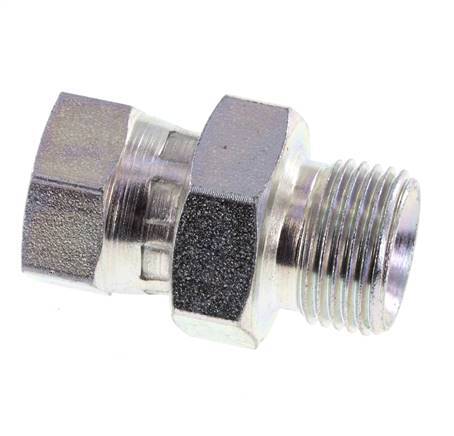 G 1/4'' x G 3/8'' F/M Adaptador Reductor de Acero Cincado 325 Bar - Hidráulico