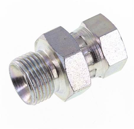 G 1/4'' x G 3/8'' F/M Adaptador Reductor de Acero Cincado 325 Bar - Hidráulico