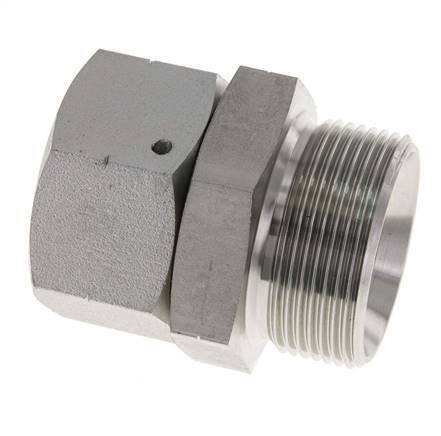 G 1 1/4'' x G 1 1/2'' F/M Adaptador Reductor de Acero Cincado 150 Bar - Hidráulico