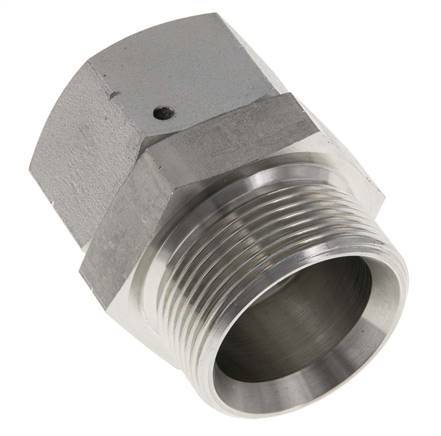 G 1 1/4'' x G 1 1/2'' F/M Adaptador Reductor de Acero Cincado 150 Bar - Hidráulico