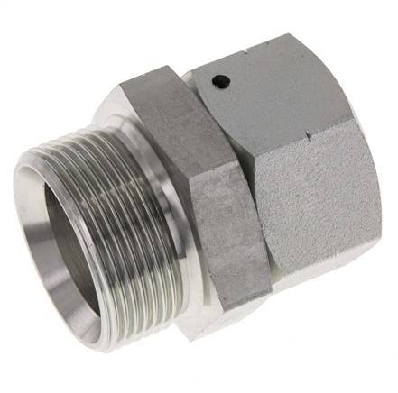 G 1 1/4'' x G 1 1/2'' F/M Adaptador Reductor de Acero Cincado 150 Bar - Hidráulico