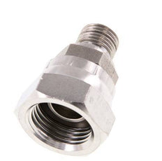 G 1/2'' x G 1/4'' F/M Adaptador reductor de acero inoxidable 300 Bar - Hidráulico