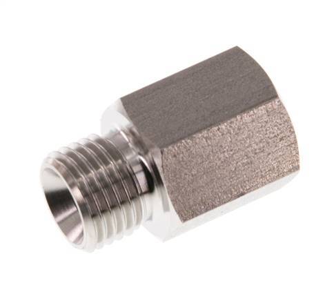 G 1/4'' F/M Extensión de acero inoxidable 40 Bar - 18 mm