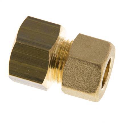 G 1/2'' x 12mm Racor de compresión recto de latón 75 Bar DIN EN 1254-2