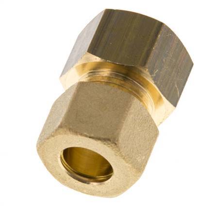 G 1/2'' x 12mm Racor de compresión recto de latón 75 Bar DIN EN 1254-2