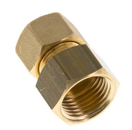 G 1/2'' x 12mm Racor de compresión recto de latón 75 Bar DIN EN 1254-2