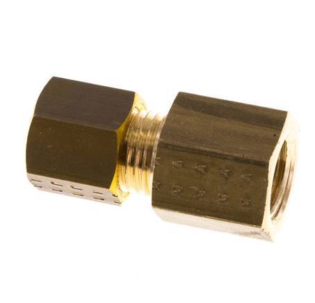 G 1/8'' x 5mm Racor de compresión recto de latón 150 Bar DIN EN 1254-2