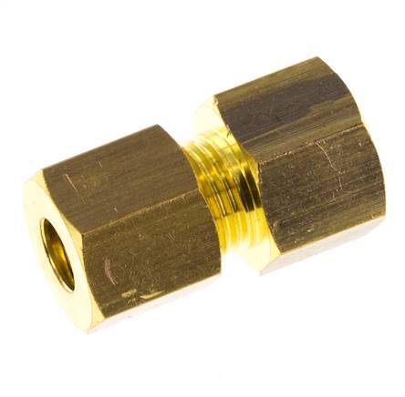 G 1/8'' x 6mm Brass Straight Compression Fitting 150 Bar DIN EN 1254-2 [2 Pieces]