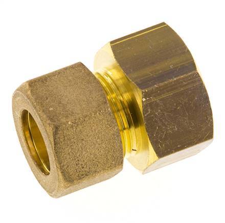 G 3/4'' x 16mm Racor de compresión recto de latón 76 Bar DIN EN 1254-2