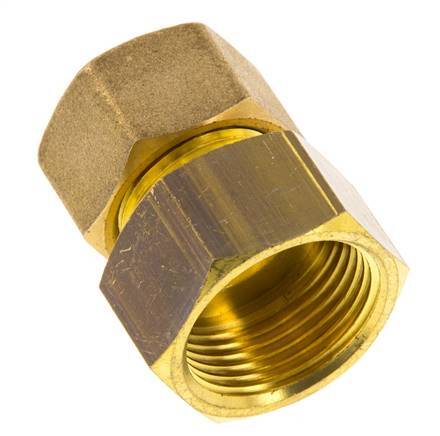 G 3/4'' x 16mm Racor de compresión recto de latón 76 Bar DIN EN 1254-2