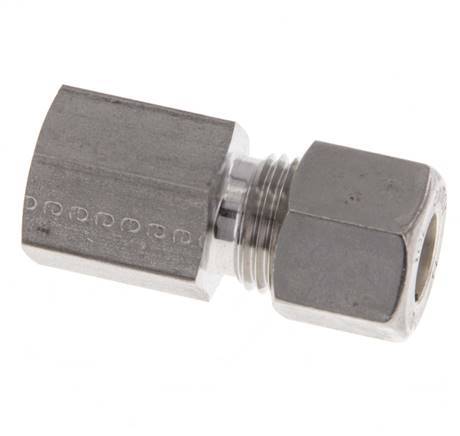 G 1/4'' x 10L Racor de compresión recto de acero inoxidable 315 Bar DIN 2353