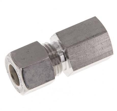 G 1/4'' x 10L Racor de compresión recto de acero inoxidable 315 Bar DIN 2353