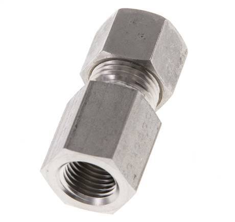 G 1/4'' x 10L Racor de compresión recto de acero inoxidable 315 Bar DIN 2353