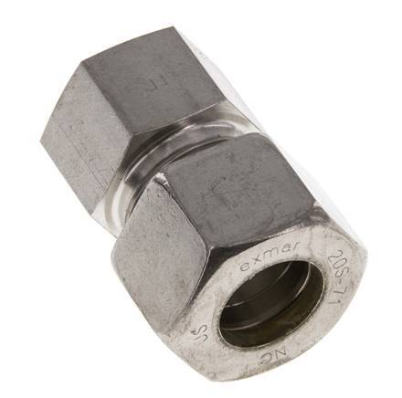G 3/8'' x 20S Racor de compresión recto de acero inoxidable 400 Bar DIN 2353