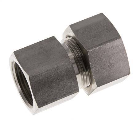 G 1'' x 25S Racor recto de acero inoxidable 400 Bar DIN 2353