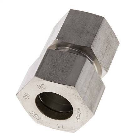 G 1'' x 25S Racor recto de acero inoxidable 400 Bar DIN 2353