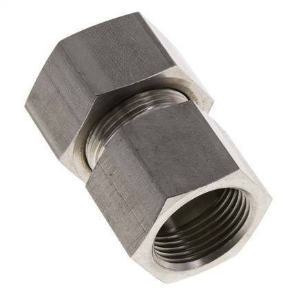 G 1'' x 25S Racor recto de acero inoxidable 400 Bar DIN 2353
