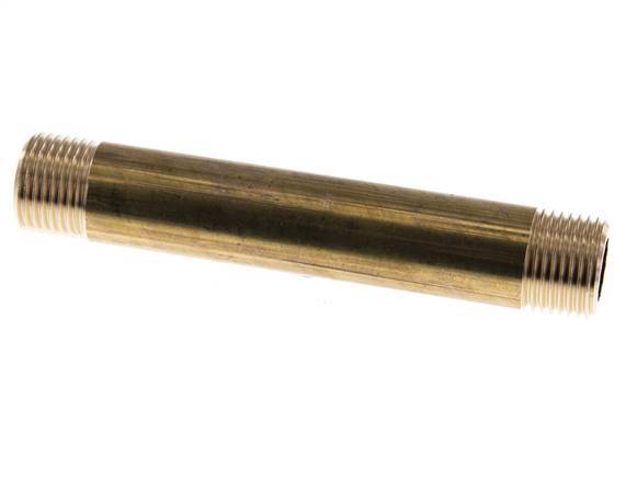 G 1/2'' Espiga doble de latón 16 Bar DIN 2982 - 120mm