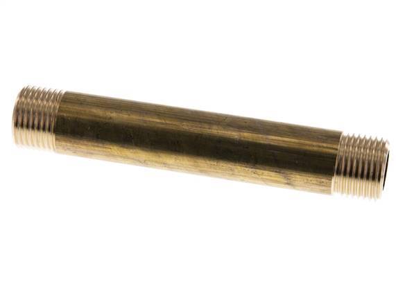 G 1/2'' Espiga doble de latón 16 Bar DIN 2982 - 120mm
