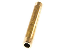 G 1/2'' Espiga doble de latón 16 Bar DIN 2982 - 150mm