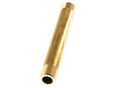 G 1/2'' Espiga doble de latón 16 Bar DIN 2982 - 150mm