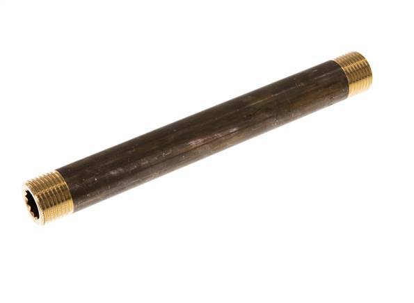 G 1/2'' Espiga doble de latón 16 Bar DIN 2982 - 180mm