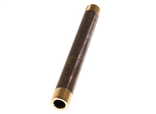 G 1/2'' Espiga doble de latón 16 Bar DIN 2982 - 180mm
