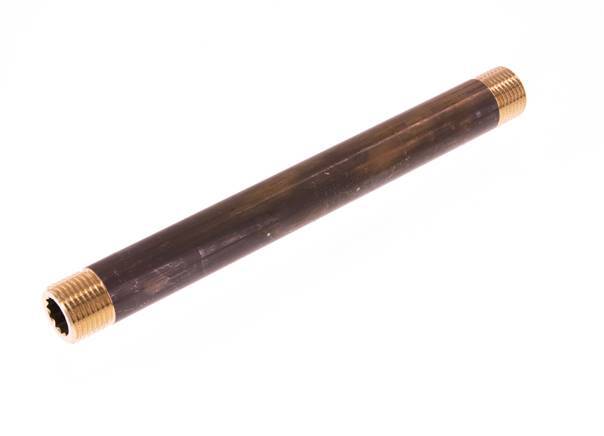 G 1/2'' Espiga doble de latón 16 Bar DIN 2982 - 200mm
