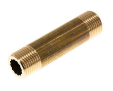 G 1/2'' Espiga doble de latón 16 Bar DIN 2982 - 80mm