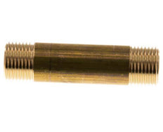 G 1/2'' Espiga doble de latón 16 Bar DIN 2982 - 80mm