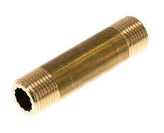 G 1/2'' Espiga doble de latón 16 Bar DIN 2982 - 80mm
