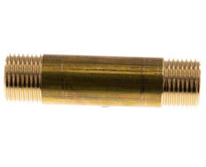 G 1/2'' Espiga doble de latón 16 Bar DIN 2982 - 80mm