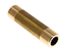 G 1/2'' Espiga doble de latón 16 Bar DIN 2982 - 80mm